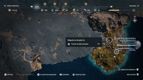 Assassin's Creed Odyssey : emplacements des tombeaux, la .